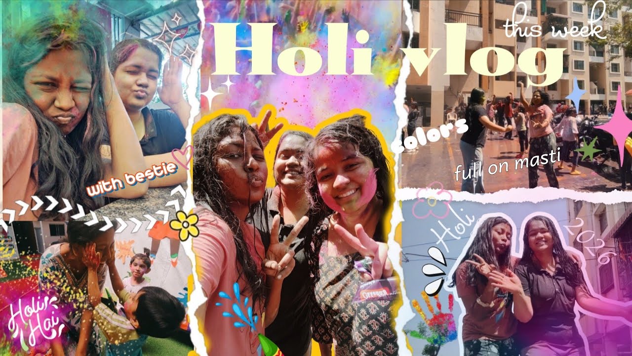 THE HOLI VLOG  *unexpected* | holi dance, celebration, food, full on masti #holi2026 #holivlog #vlog