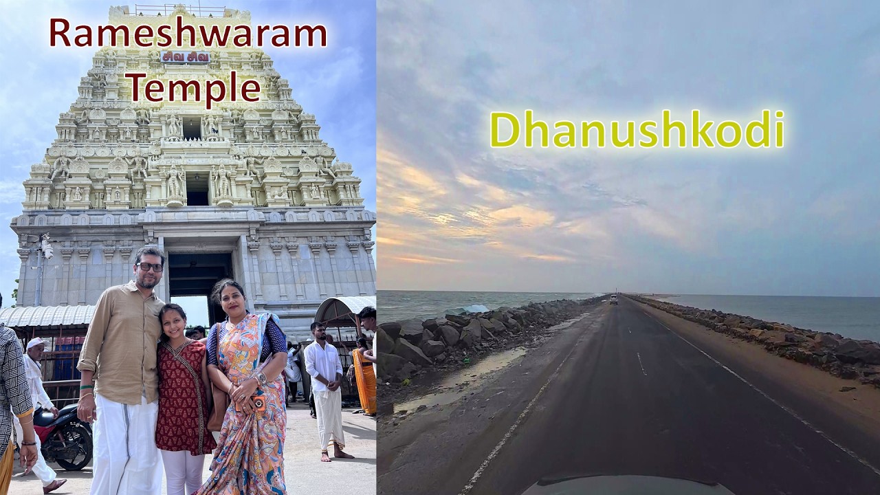Day 8: Rameshwaram Jyotirlinga Darshan | Agnitirtham Snan & 22 Kund Bath | Dhanushkodi Tour
