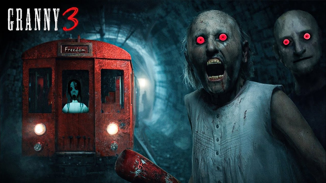 Escaping Granny 3 by Train! 🚂 | Full Ending Gameplay
