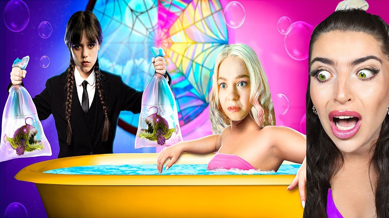 Wednesday Addams! From BARBIE to WEDNESDAY!! (PRINCESS GLOW UP!)