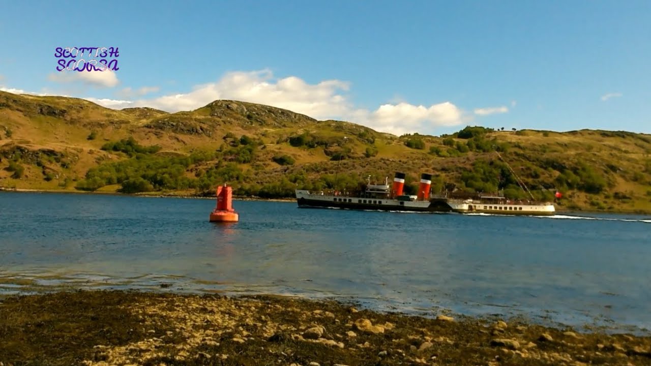 The Waverley  paddle steamer at Tighnabruaich and Loch Ruel viewpoint | CB500F