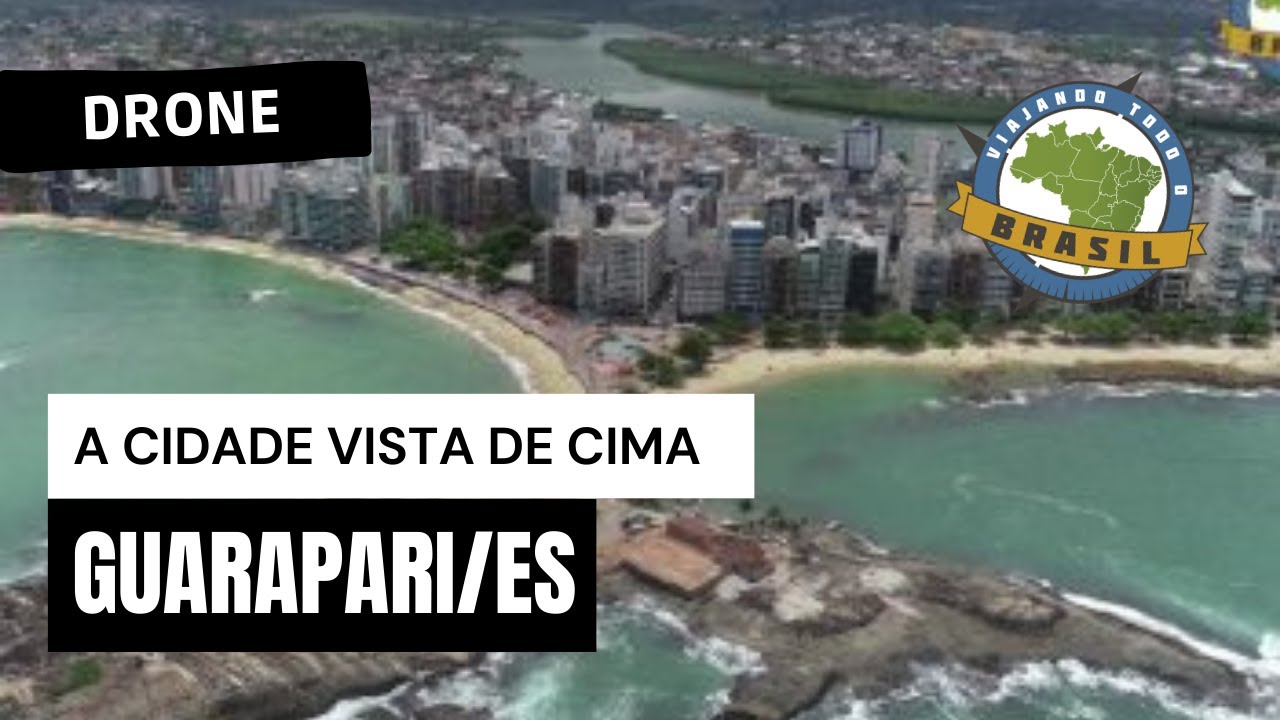 Guarapari/ES - Drone - Viajando Todo o Brasil