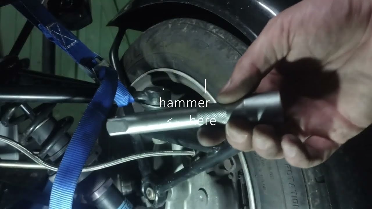 Removing front upper ball joint caterham seven