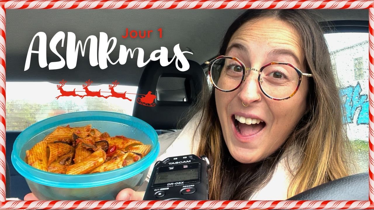 ASMR - MUKBANG & BLABLA CAR + PLUIE 🤯 (une vidéo par jour pendant un mois) - ASMR MAS 1