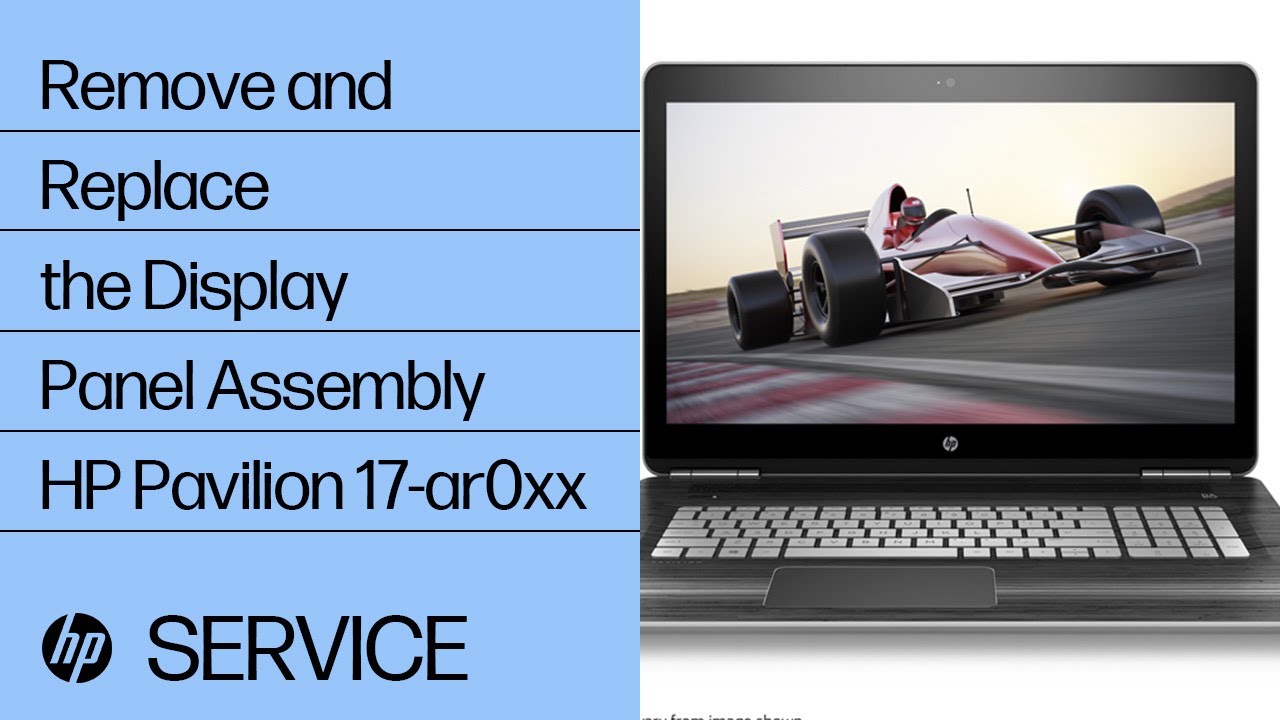 Remove and Replace the Display Panel Assembly | HP Pavilion 17-ar0xx | HP