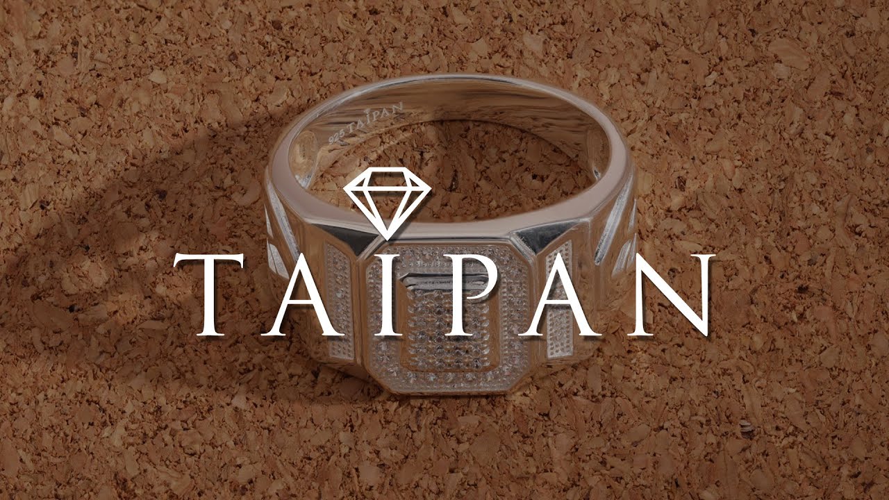 Taipan Iced Out Ring Silberring Gr. 8/9/10/11  aus 925 Sterlingsilber