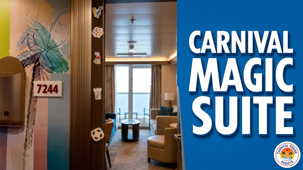 Carnival Magic | Ocean Suite Room Tour | Cabin 7244