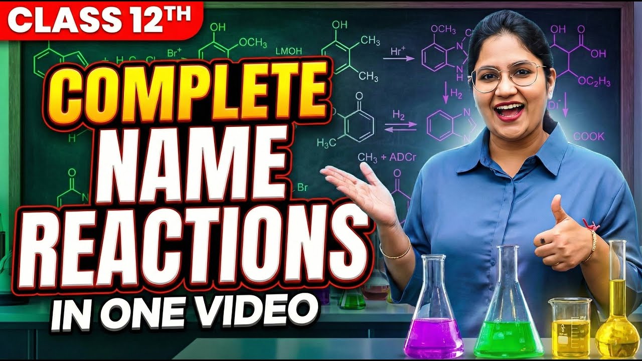 All Name Reactions of Organic Chemistry in One Shot with TRICKS | Class 12 Boards Booster CBSE + ISC