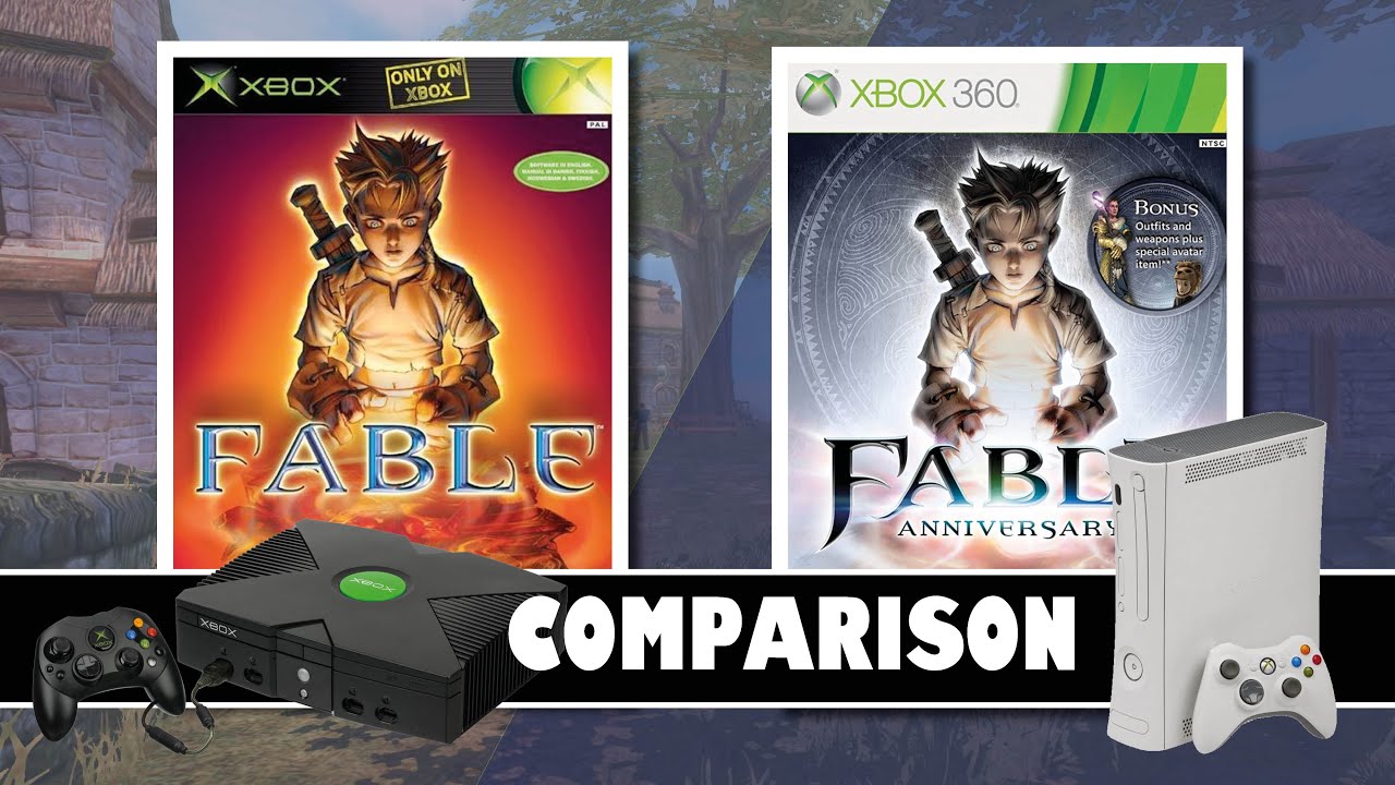 Fable: The Lost Chapters (Xbox) VS Fable Anniversary  (Xbox 360) Graphics Comparison