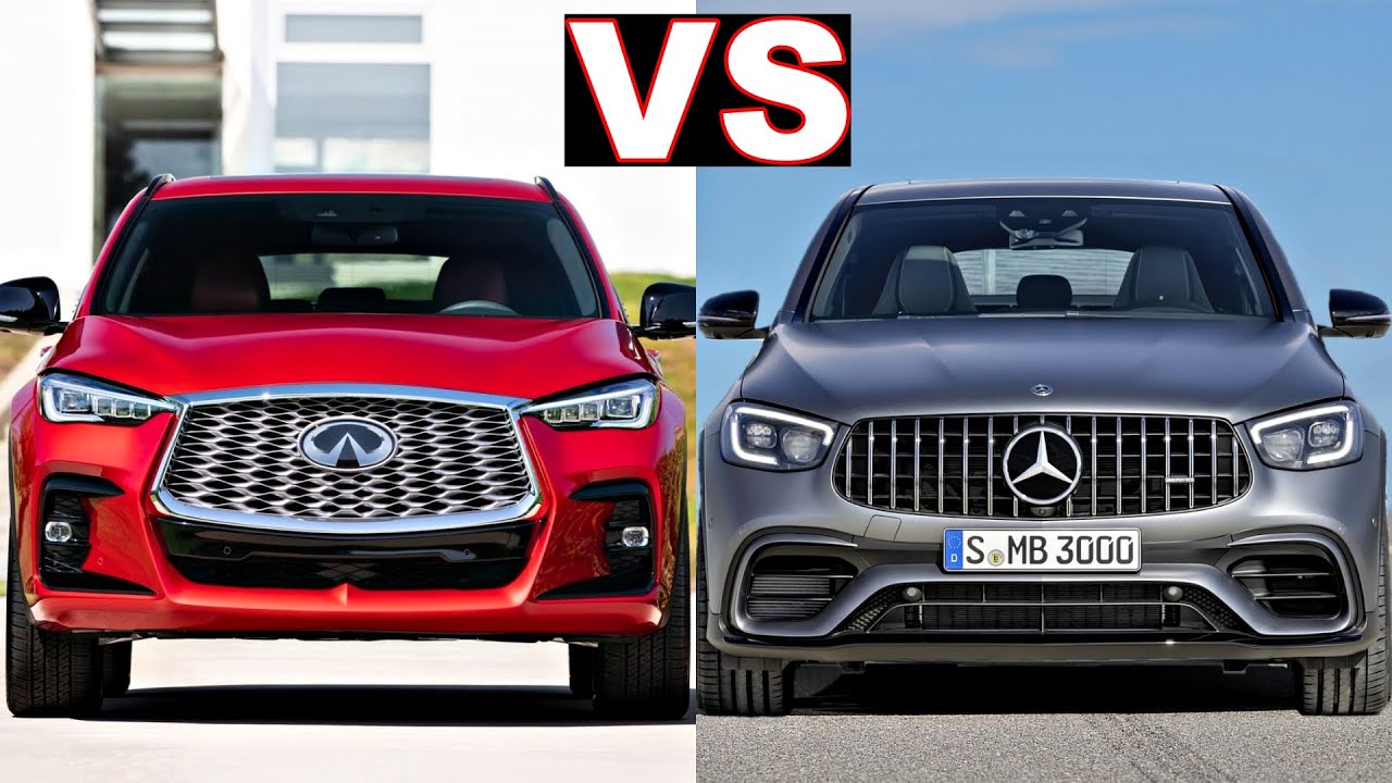 2022 Infiniti QX55 vs Mercedes GLC coupe (2021) Glc 300 coupe vs qx55. (review) mercedes glc.