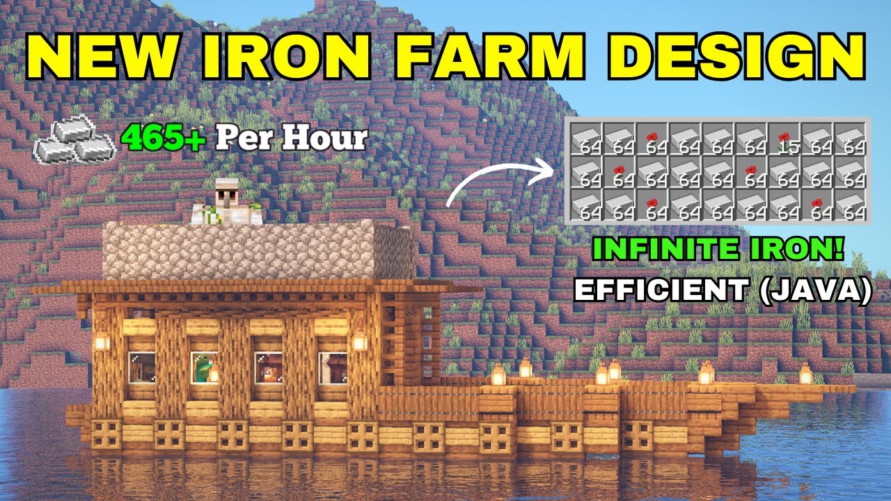 Minecraft 1.21.11 Aesthetic Iron Farm on a Boat | Java Edition Tutorial