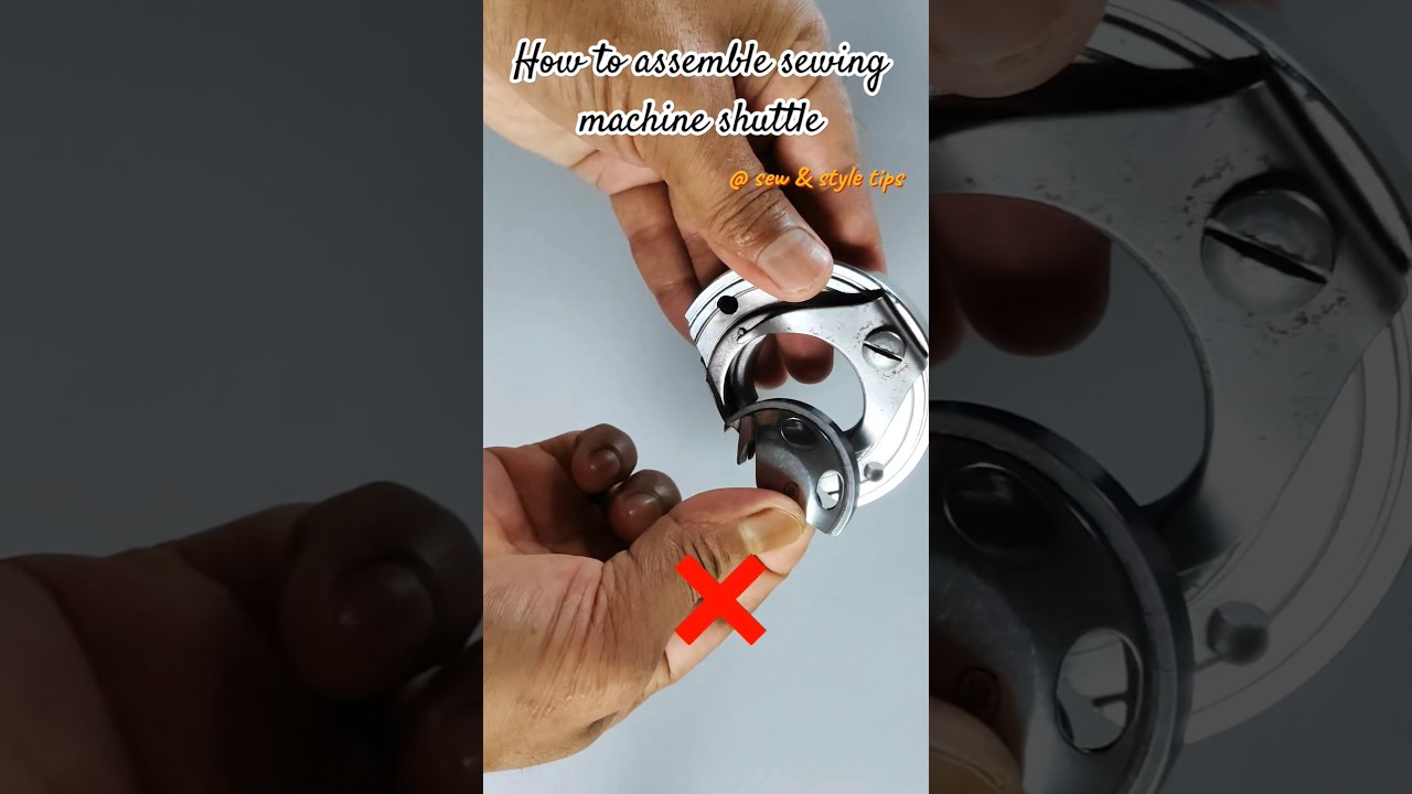 How to assemble sewing machine shuttle 💟 #sewingtipsandtricks #sewingmachine #sewingmachinerepair