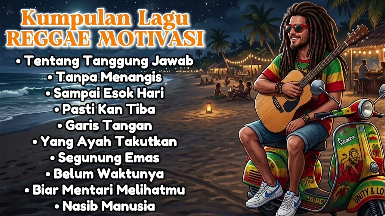 Kumpulan Lagu Reggae Motivasi - Teman Kerja | Slow Reggae 🌴🌅🌊🎸🎶