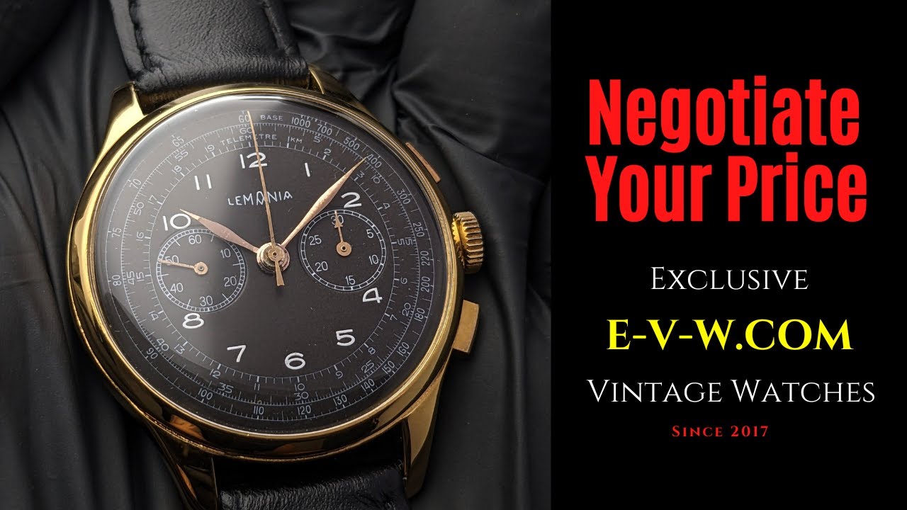 80 Years Old Very Rare Vintage Lemania Chronograph Cal.2310 / Vintage 1940s