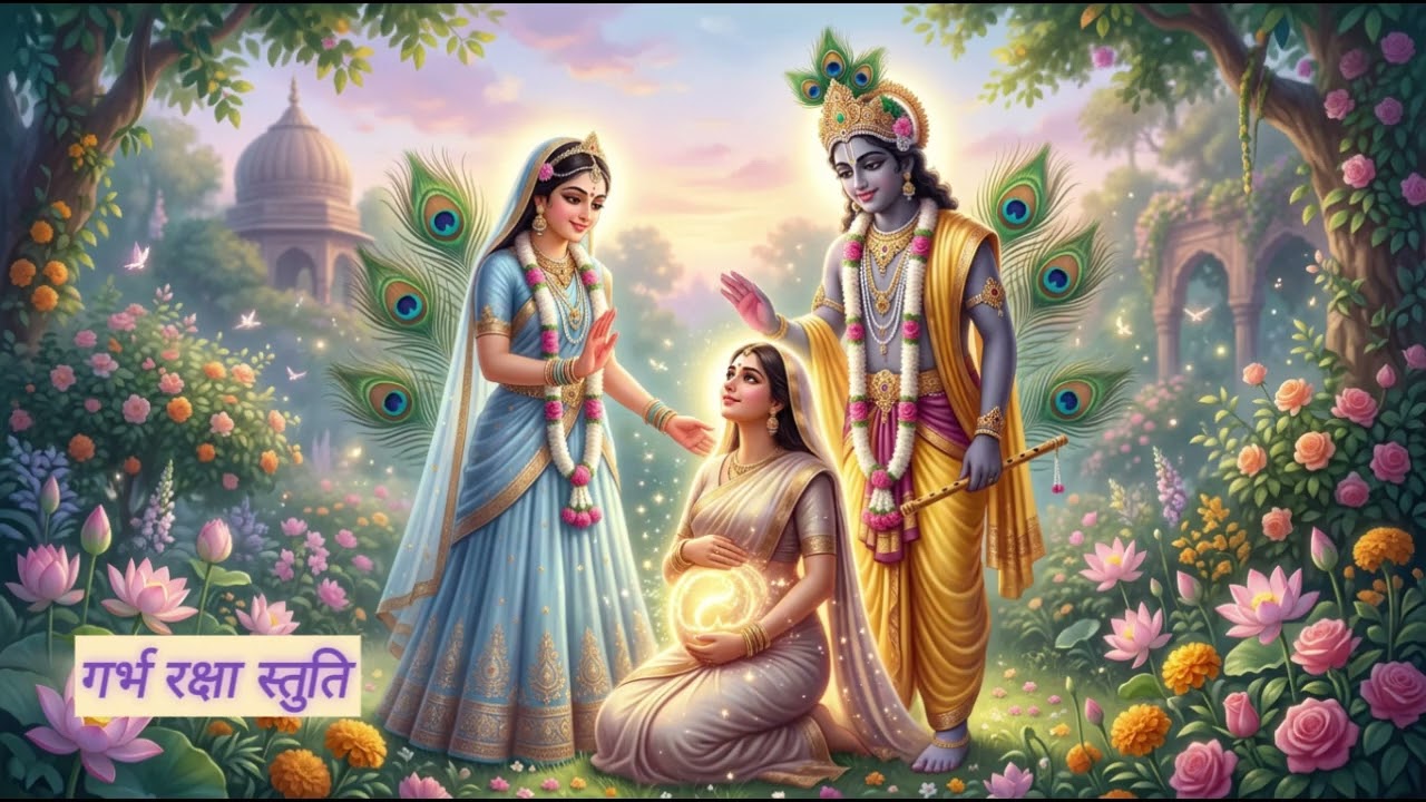 गर्भ रक्षा स्तुति | राधा कृष्ण कृपा भजन | #PregnancyBlessings,#spiritualhealing #krishnabhakti
