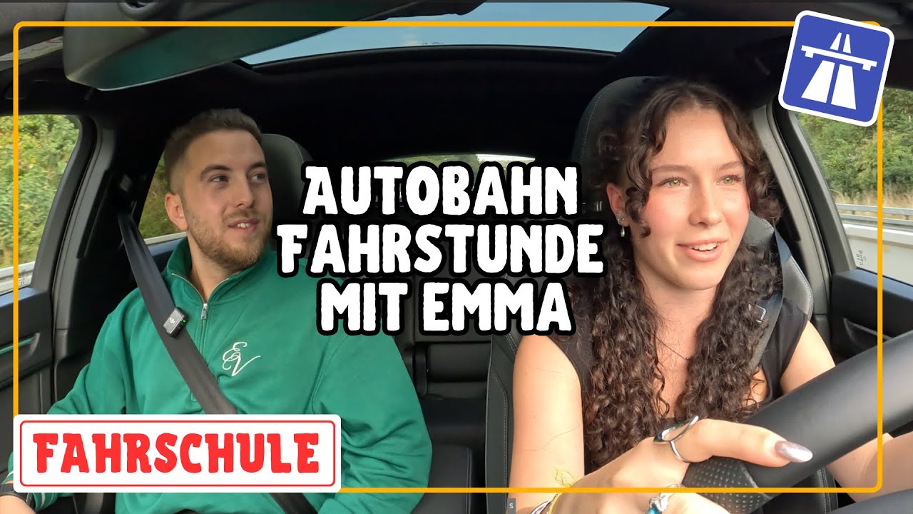 Autobahn Fahrstunde mit Emma!