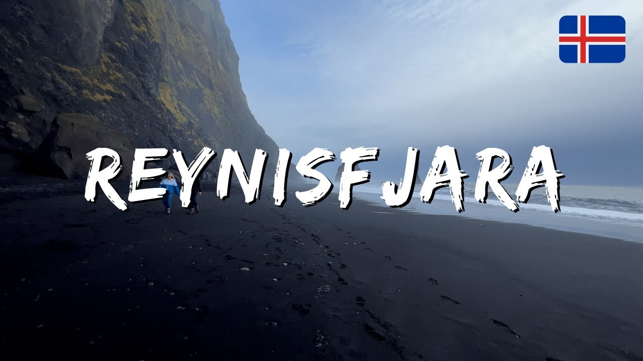 Iceland's Black Sand Beauty: 4K Walking Tour of Reynisfjara Beach - A Stunning Natural Wonder