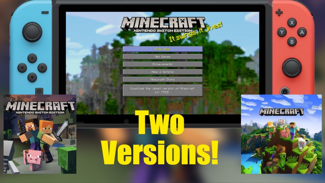На Switch есть ДВЕ версии Minecraft!