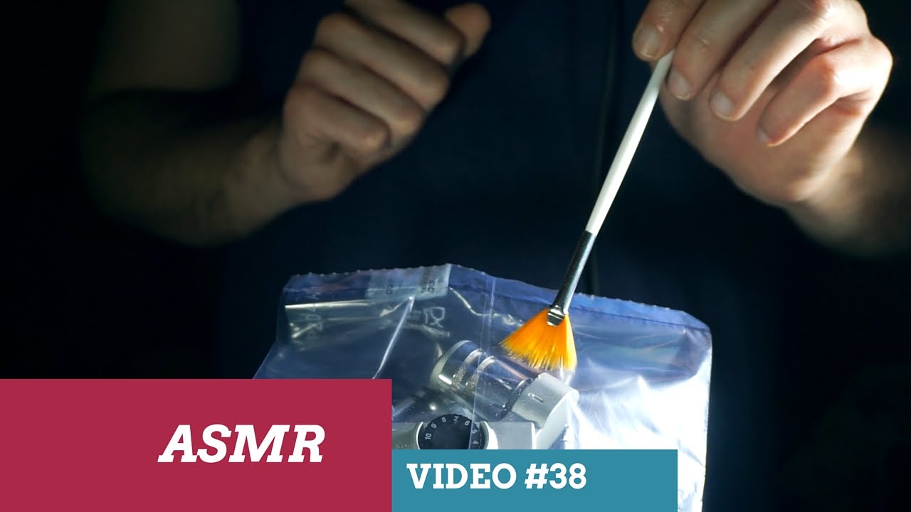 ASMR - Microphone in a bag,Scratching,Brushing,Plastic Wrap Over The Mic - No talking