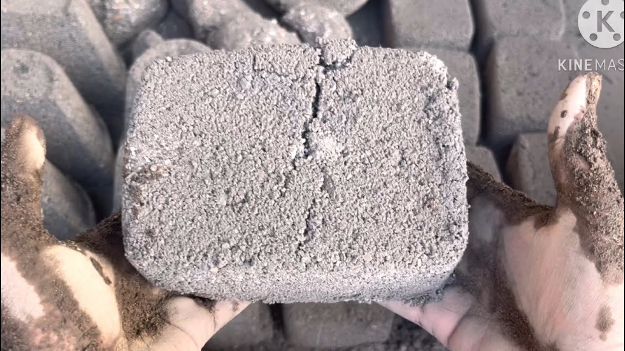 Charcoal sand stone dry floor water crumbling #asmr #oddlysatisfying 
