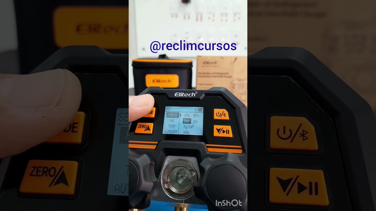 Como configura o manifold digital MS - 100 elitech