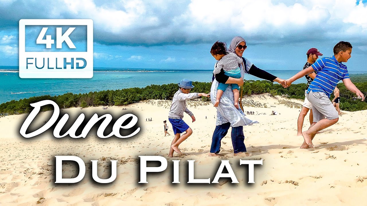 Dune du Pilat. 4K Arcachon Bay Area, France.