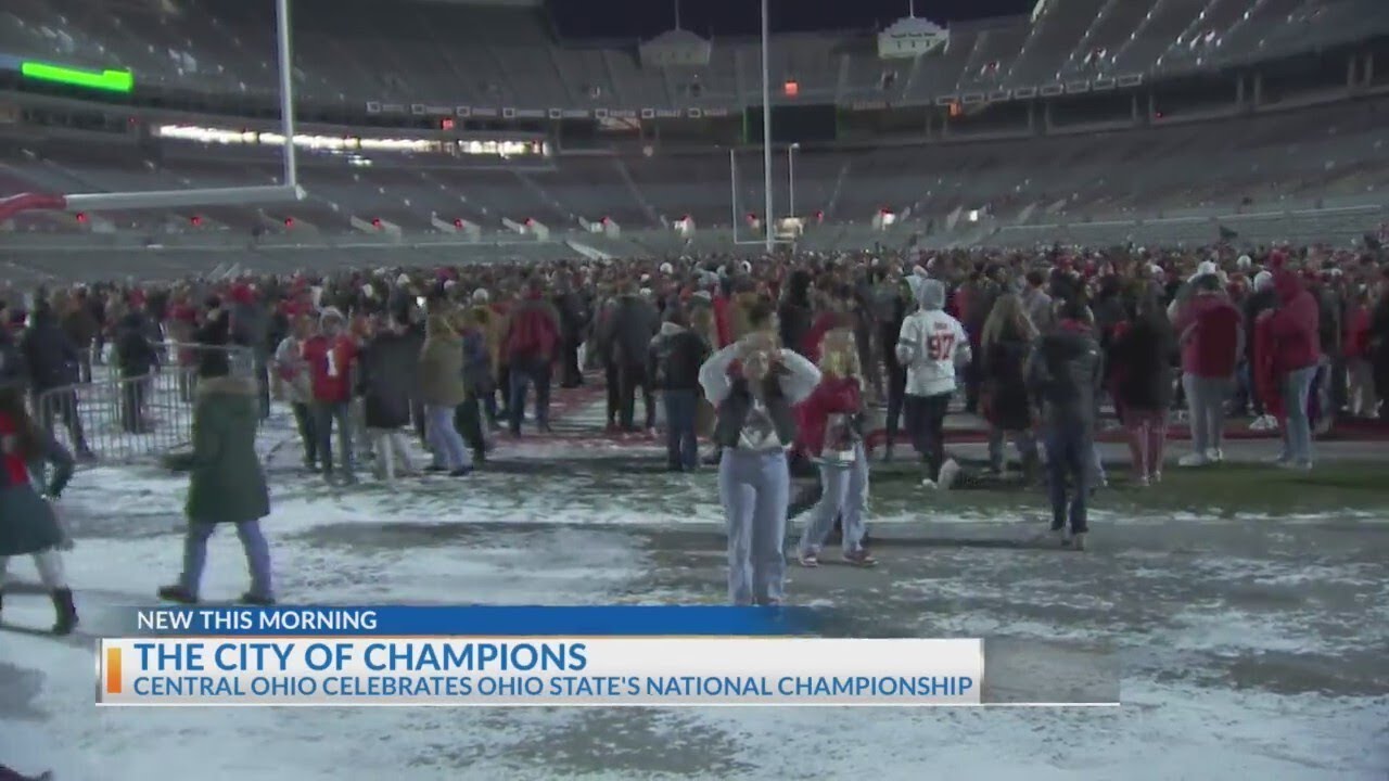 OSU fans storm Ohio Stadium, Short North in celebration