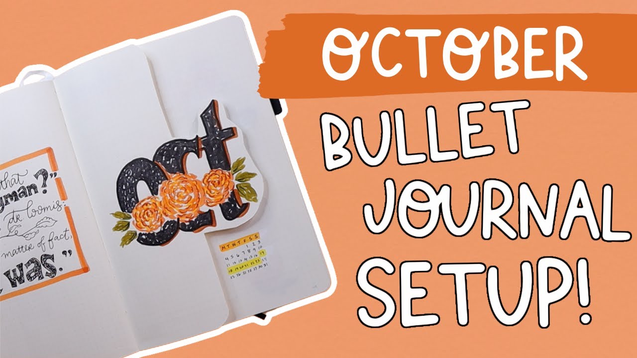 Планируйте вместе со мной | Оформление ежедневника Bullet Journal на октябрь