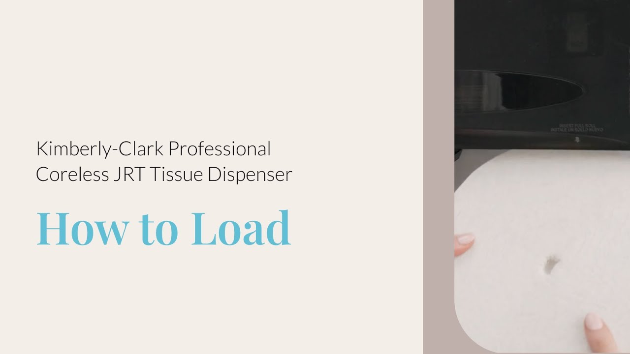 How to Load a Kimberly-Clark Professional® Coreless JRT Twin Tissue Dispenser