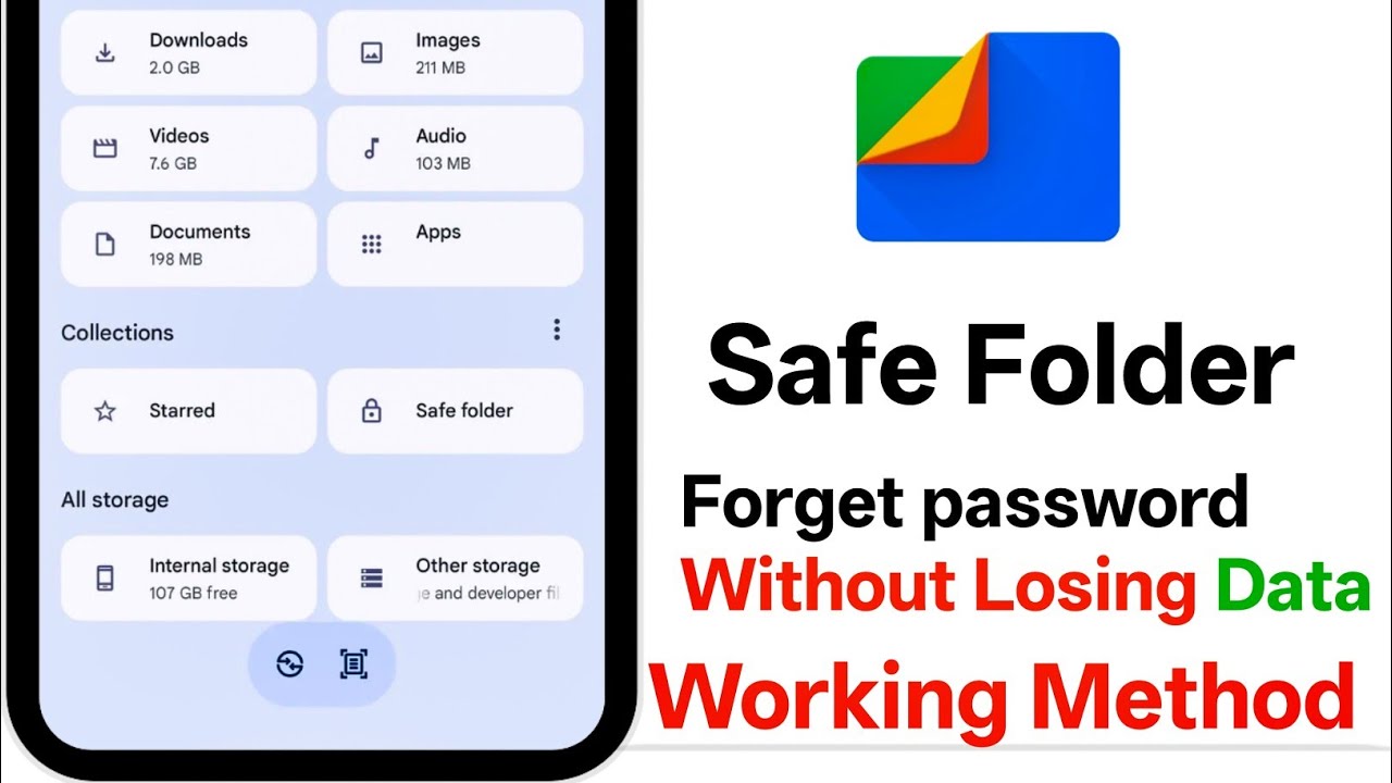 Google Files Safe Folder Forgot Password Without Losing Data | Google Files Safe Folder Forgot ?