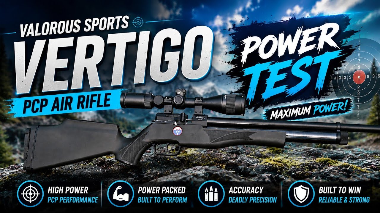 Valorous VERTIGO Air Rifle POWER TEST 30 Yards SLUG  vs  Pellets