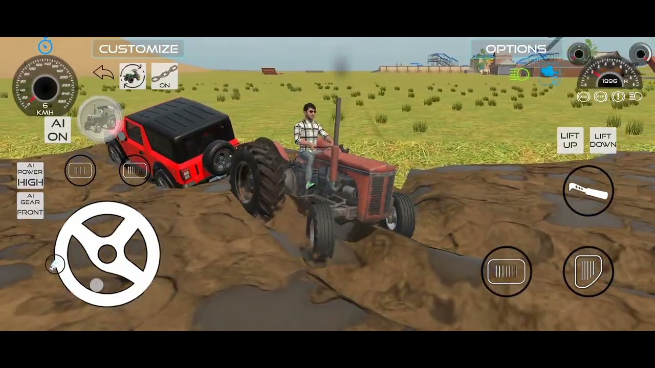 Old Tractor V.S Thar Mission Ofrodin Karna Masti Karna 🔥 #srgamingking 