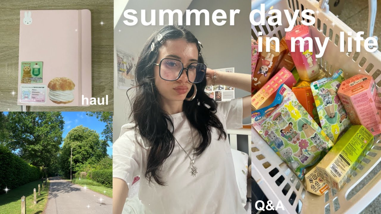 summer days in my life 🌸 || blind boxes, try-on haul, q&a, art journallling