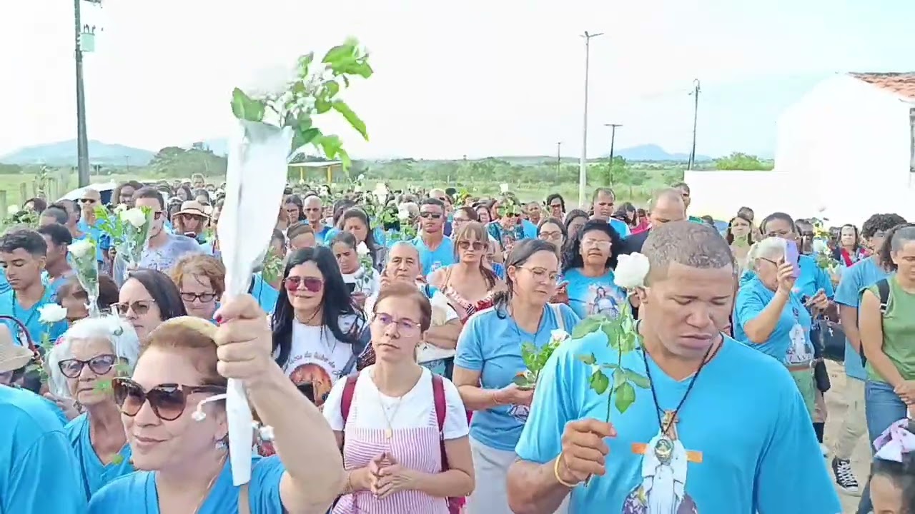 Anguera 29/11/2025 Procissão com a imagem de Nossa Senhora de Anguera.Encontro do ENSA 