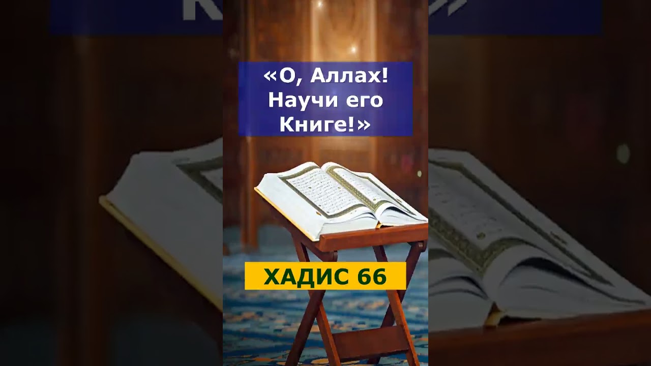 Хадис 66. &laquo;О, Аллах! Научи его Книге!&raquo; 