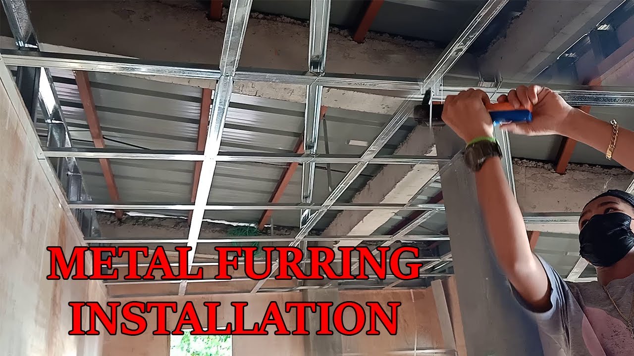 HOW TO INSTALL METAL FURRING FOR CEILING.