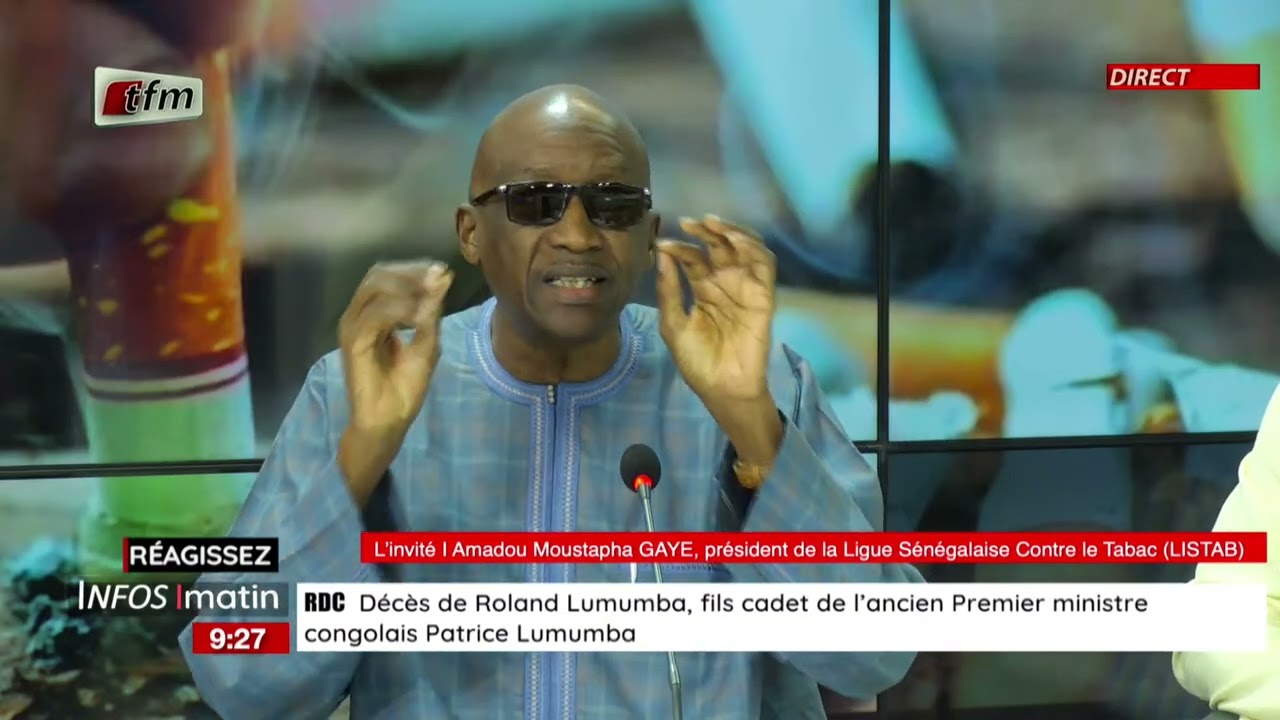 l'invite d'infos matin | Amadou Moustapha GAYE, Pdt de la Ligue Sénégalaise contre le tabac (LISTAB)