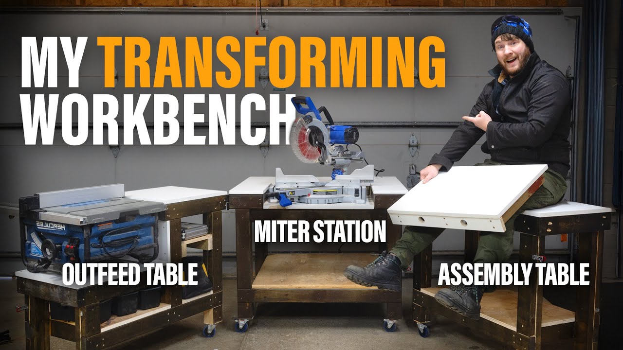 Have a Small Shop? Build this Transforming Workbench!
