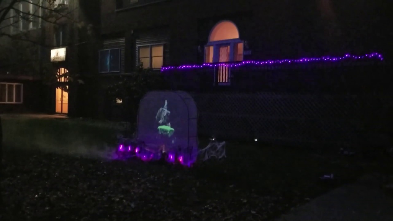 Halloween 2018 AtmosFX Ghost Projections Donnellson, Iowa