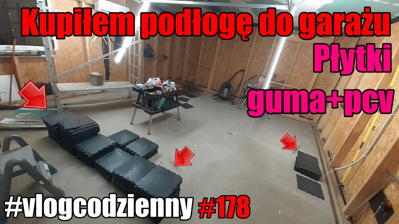 Kupiłem podłogę do garażu..! PCV + Guma #serialcodzienny #vlogcodzienny