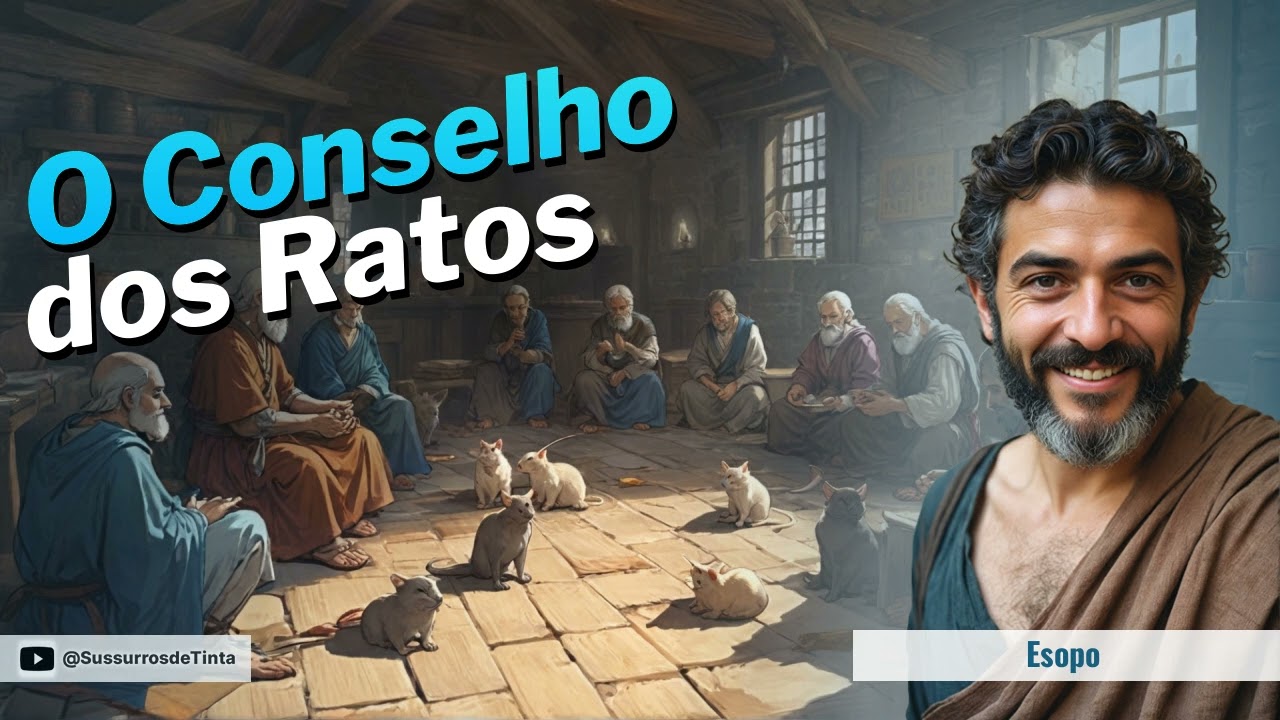 O Conselho dos Ratos' de Esopo | Audiobook da fábula | Sussurros de Tinta