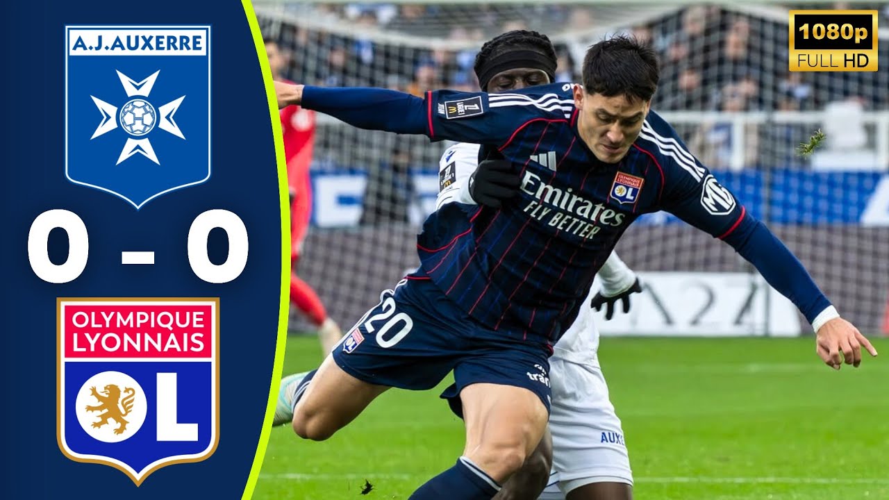 Auxerre vs Lyon 0-0 Resum&eacute; | Ligue 1 Highlights | Olympique Lyonnais
