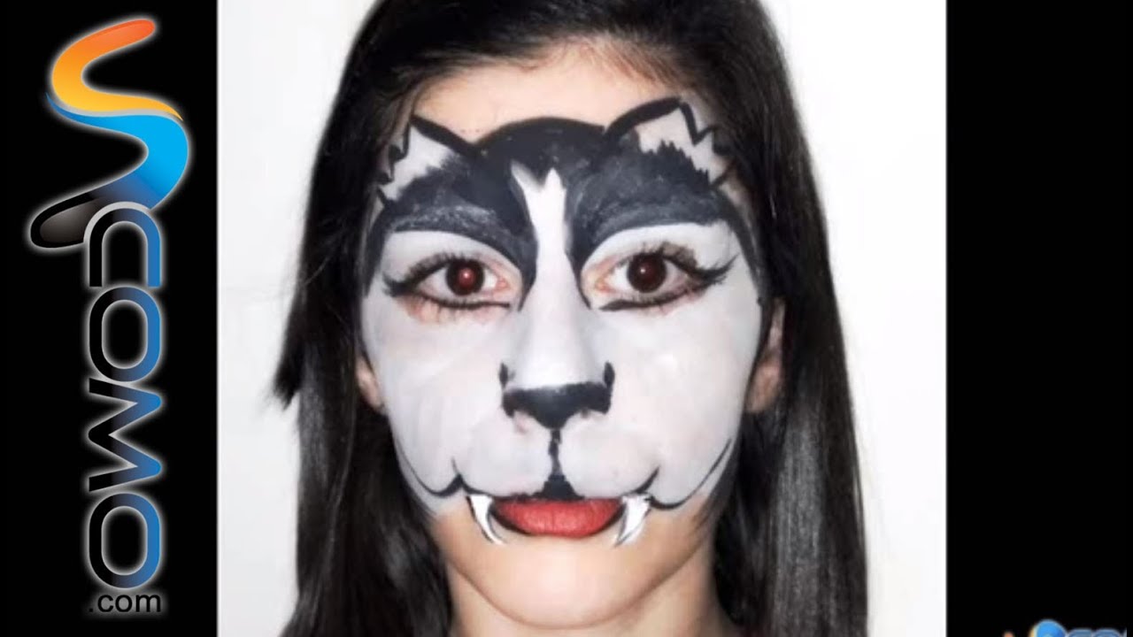 Maquillaje de lobo para niños