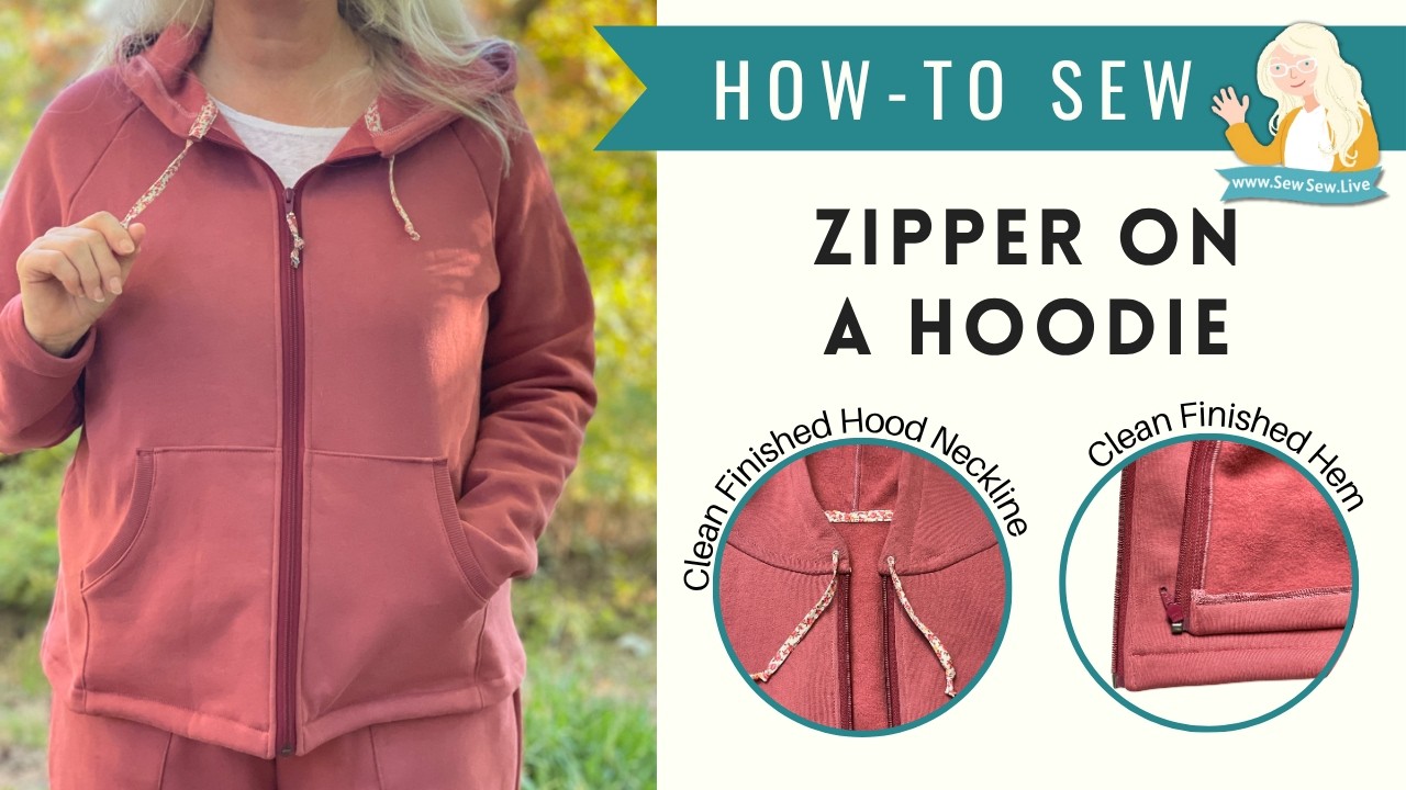 How to Sew a Zipper to a Hooded Fleece Jacket