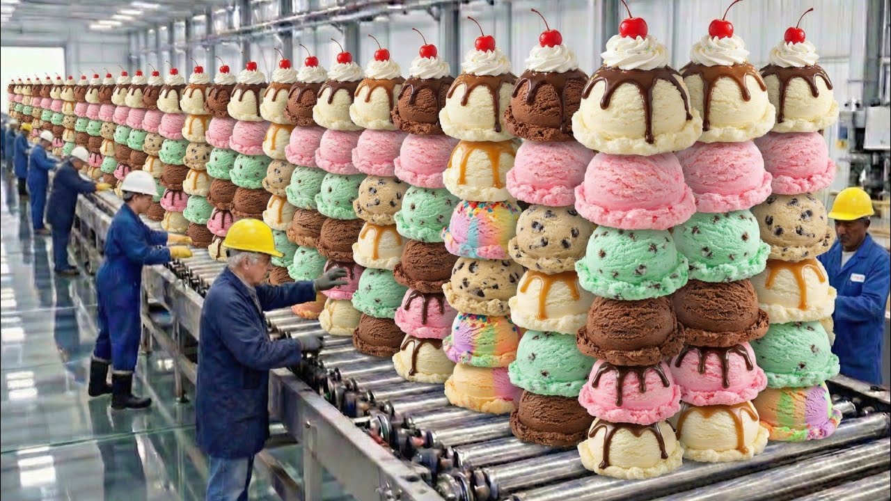 Dentro de una fábrica de helados: cómo se hace el helado