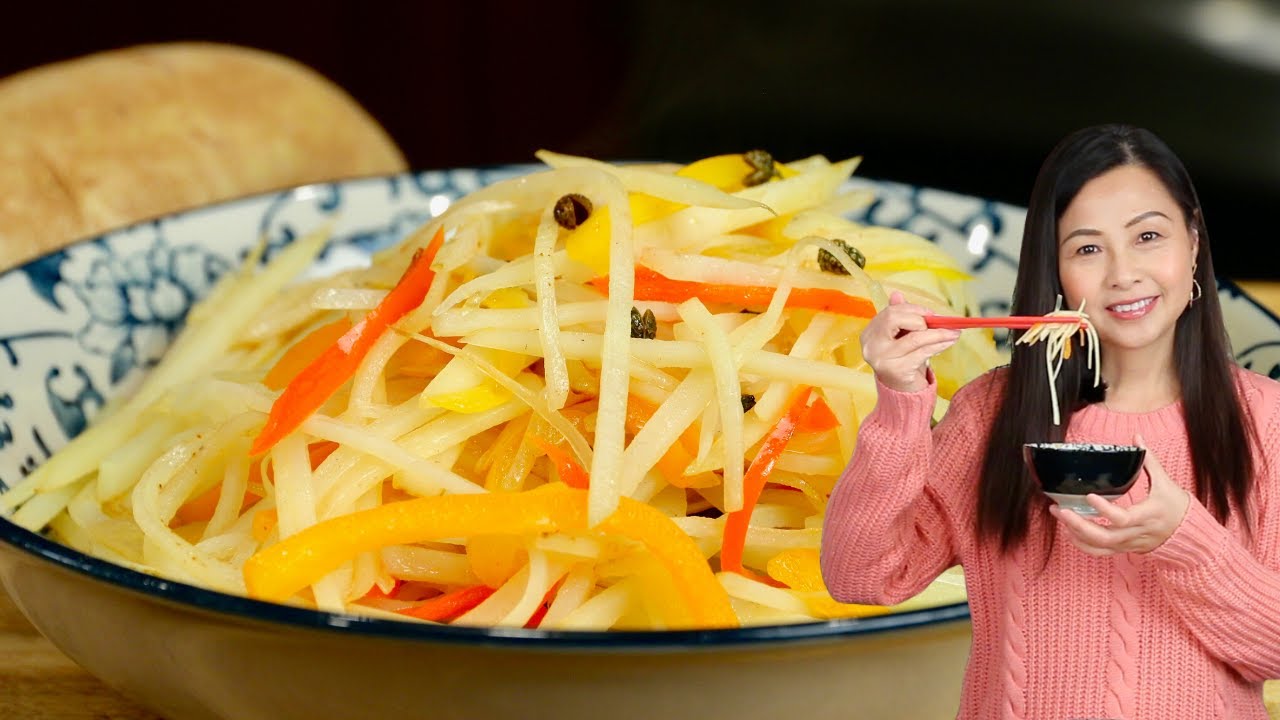 Easy Stir Fried Shredded Potato | 炒土豆丝