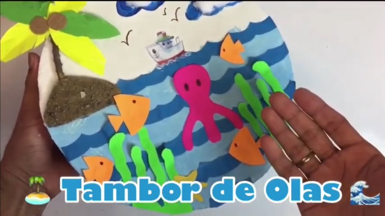 Tambor de Olas 🌊 hecho en casa 🏡