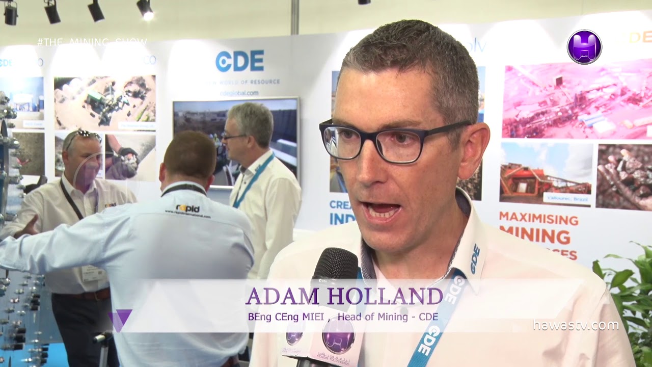 ADAM HOLLAND - BEng CEng MIEI - Head of Mining - CDE \ The Mining Show 2018
