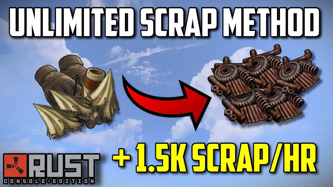 *OP* Unlimited Scrap Method Glitch - Rust Console Edition (1.5K/Hour)