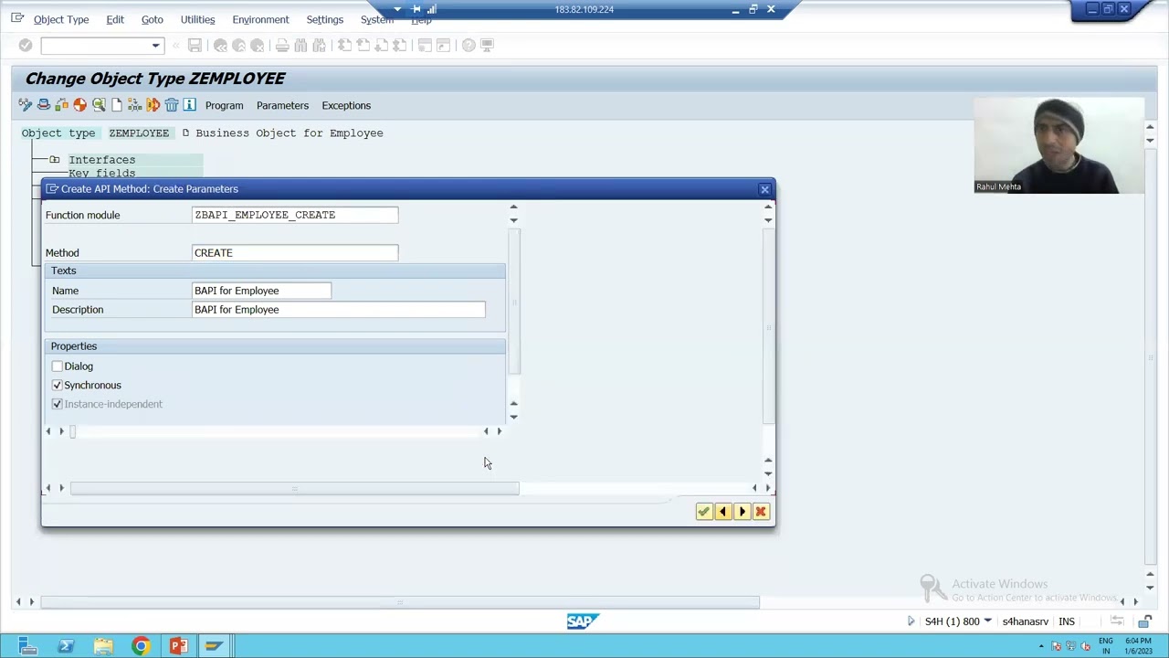 8 - Cross Applications - BAPI - Creation of Business Object Part2